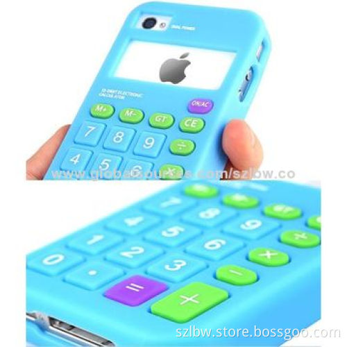 3D Calculator Silicone Cover Case for iPhone 5, Custom Made